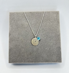 Colar 45 cm Frase e ponto de luz em zircônia . - comprar online