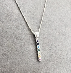 Colar chakras em zircônias .