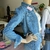 Campera de jeans ondas - comprar online