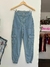 Jeans jogger cargo celeste