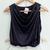 Remera musculosa escote drapeado