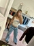 Jeans wide leg cargo nevado - comprar online