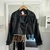 Campera cuerina vintage