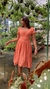 Imagem do Vestido mídi camponesa floral minimalista Emily