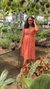 Vestido mídi camponesa floral minimalista Emily na internet