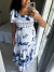 Vestido longo com estampa floral Ângela - comprar online