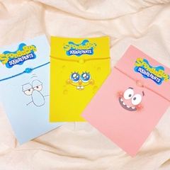 pulseira amizade bob esponja - brilha no escuro