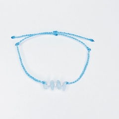 pulseira agua marinha
