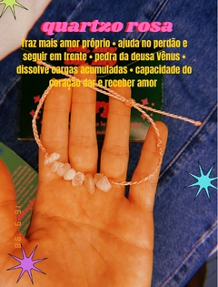 tornozeleira quartzo rosa na internet