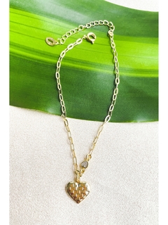 Pulseira com pingente coração na internet