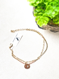 Pulseira pingente esfera