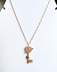 Colar longo chave - comprar online