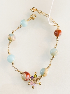 Pulseira amazonita azul - comprar online