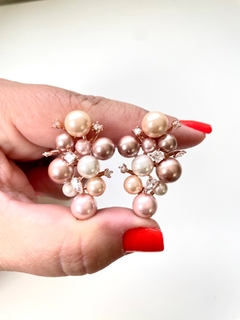 Brinco ear cuff pérolas shell na internet