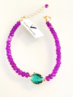 Pulseira jade roxa