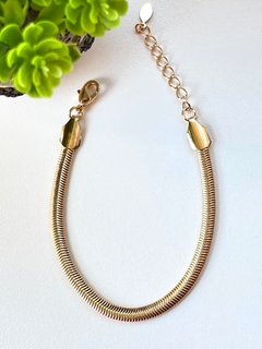 Pulseira malha cobra