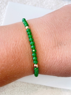 Pulseira cristal verde
