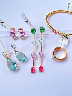 Brinco cristal colors - Vert Joias