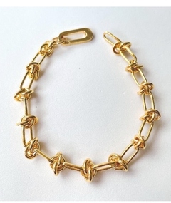 Pulseira folheada em nó