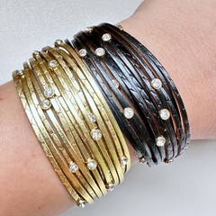 Pulseira ponto de luz dourada - Vert Joias