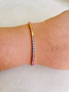 Pulseira riviera candy rosé