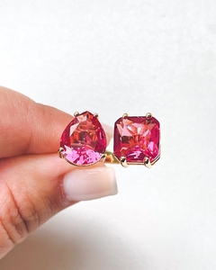 Anel cristal magenta