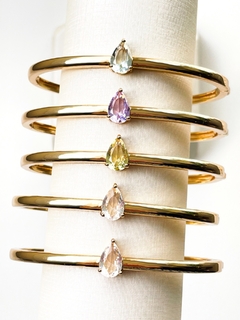 Bracelete gota cristal citrino na internet
