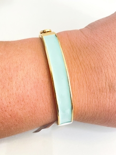 Bracelete esmaltado verde