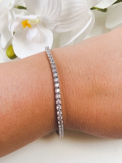 Pulseira riviera em prata (3mm)
