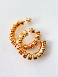 Brinco argola espiral
