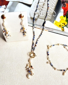 Pulseira turmalina azul - comprar online