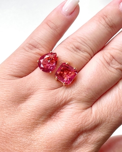 Anel cristal magenta - Vert Joias