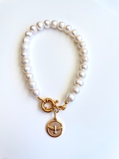 Pulseira pérolas e pingente