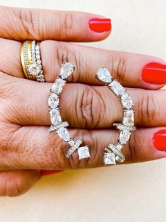 Ear Cuff em prata com zircônias - comprar online