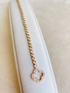 Pulseira riviera banhada