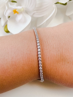 Pulseira Riviera em prata (2mm)