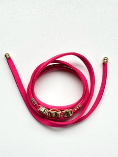 Pulseira pink pingente filhas meninas na internet