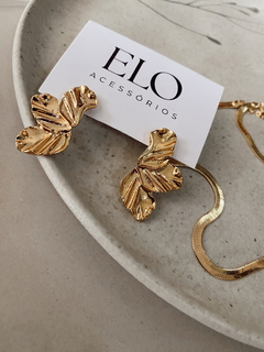 Brinco Flor leque - comprar online