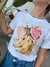 Remera VIVIR LA VIDA BANANA Y FLOR - comprar online