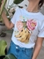 Remera VIVIR LA VIDA BANANA Y FLOR en internet