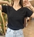 Remera cuello V - NEGRA - BECK