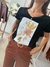 Remera cuello V NEGRA - Y SI TODO SALE BIEN? - comprar online