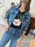 Remera cuello V NEGRA - FLORECER - tienda online