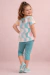 Conjunto Feminino Legging Mediana e Blusa Infantil - Copacabana Colorido - comprar online