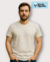 T-Shirt Masculina Adulto - Bege Claro