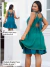 Vestido Dupla Face Feminino Adulto que pode ser usado dos dois lados - Verde - comprar online