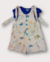 Jardineira Infantil Feminina Estampa + Baby Look Azul