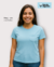 T-Shirt Baby Look Feminina Adulto em Algodão com Bolso