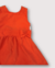 Vestido Crepe Saia Franzida com Faixa e Sianinha Infantil - Cenoura - Só Ame moda infantil e adulto