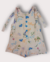Jardineira Infantil Feminina Estampa + Baby Look Azul - comprar online